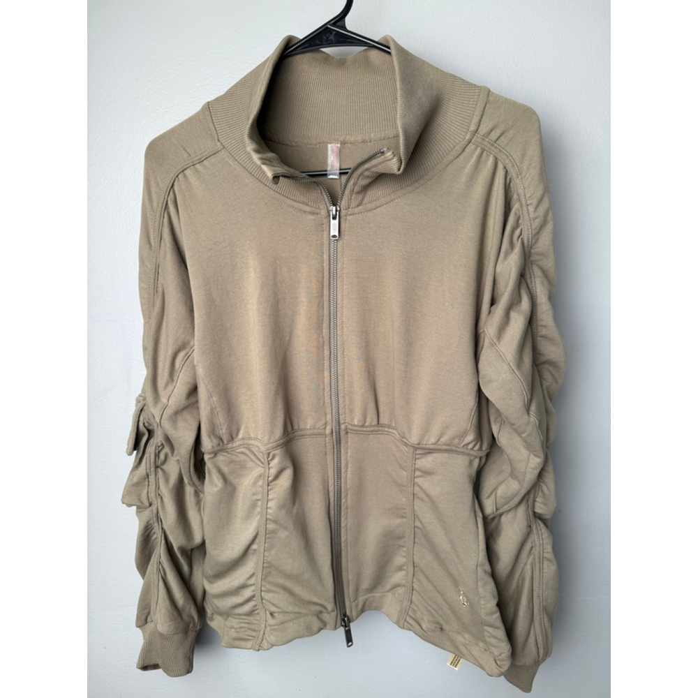 Free People Foundation Jacket – Olive Green, Size Medium - Picture 2 of 14